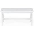 - tavolo da giardino in legno bianco 100 x 55 cm baltic