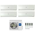 climatizzatore condizionatore quadri split inverter flexis plus white r-32 7000+9000+9000+15000 con