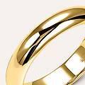 fede classica leggera 4 mm oro giallo collezione fede leggera 375/1000 oro giallo