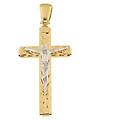 ciondolo croce uomo oro bianco giallo gl101845