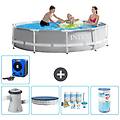 - piscina fuori terra in giro 305x76 cm grigio include accessori coordinati a1998
