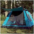 - tenda a cupola da campeggio 5 persone blu a rilascio rapido