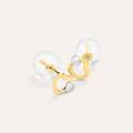orecchini lobo bon ton oro bicolore collezione bon ton bicolore