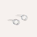 orecchini pendenti silver shine argento rodiato cubic zirconia collezione silver shine bianco