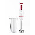 frullatore a immersione pulsar 600 delux 600w 0 6l rosso bianco bpa free turbo
