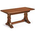 MILANI HOME - dustin tavolo da pranzo allungabile in legno massello 85 x 160/205/250/295/340