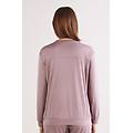maglia manica lunga in cotone elevated cotton donna viola taglia l