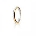 fede nuziale andromeda slim con diamante 3mm oro giallo bianco brillanti promesse