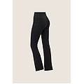 jeans push up wr. up flare sostenibili in denim washed jeans nero-cuciture in tono donna medium