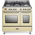 cucina a gas con forno mem 965t bx ed crema l 90 x p 60 cm