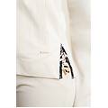 felpa zip e collo alto con dettagli animalier white sand zebra animalier donna extra large