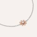 bracciale silver moments argento bicolore bianco / rosa cubic zirconia collezione silver moments