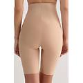 pantaloncino modellante in microfibra senza cuciture donna naturale taglia xs