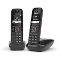 as690 duo telefono analogico/dect identificatore di chiamata nero