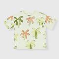 t-shirt in jersey pesante da bambino bianco taglia 12m