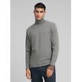 pullover a collo alto in cotone e cashmere