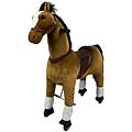 cavallo giocattolo marrone per bambini da 3 a 6 anni