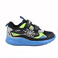sneakers da bambino nero e grigio con strap taglia 29