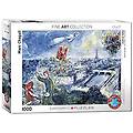 - (eurhr le bouquet de paris di marc chagall puzzle da 1000 pezzi puzzle da 1000 pezzi (6000-0850)