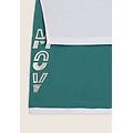 completo t-shirt cropped e canotta con stampa perlata teal blue-brilliant white donna extra large