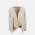 giacca leggera in eco pelle donna bianco