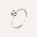 anello solitario diamazing oro bianco diamante collezione diamazing misura 57 oro bianco