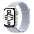 watch se gps 44mm cassa in alluminio color argento con blu tempesta sport loop (mxet3ql/a)