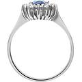 anello solitario kate charlotte oro bianco zaffiro diamante collezione charlotte misura 50 oro