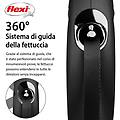 Flexi Guinzaglio Avvolgibile A Fettuccia New Classic M 5 M Nero
