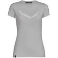 solid dri-release t-shirt trekking donna light grey/white i40 d34