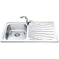lavello 1 vasca (86x50cm) alba inox spazzolato sp861d