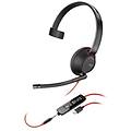 auricolari poly blackwire 5210 usb-c monoaurale cavo rosso 116 cm 165 g