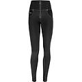 push up wr. up vita altissima in gabardine tinto in capo nero donna large
