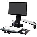 styleview sit-stand combo arm kit montaggio per display 24'' in alluminio