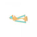 orecchino gaia light blue