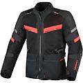 giacca moto touring captane nero rosso taglia 2xl