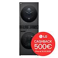 lavasciuga washtower wt1210bbf 12/10 kg classe a-platinum black
