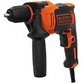 black+decker trapano percussione 2 velocita' meccaniche 550w mandrino autoserrante con valigetta e
