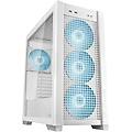 tuf gaming gt302 tg argb white case gaming e-atx mid tower pannelli laterali intercambiabili mesh