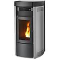 stufa a pellet musa hydromatic 18 m2 in acciaio 18 kw bianca 7121039
