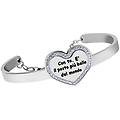 bangle lady message acciaio cristallo collezione lady message bianco