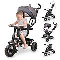 triciclo evolutivo 3 in 1 sicuro comodo e pratico design regolabile enfant nero