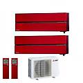 climatizzatore condizionatore electric dual split inverter msz-ln kirigamine style rosso rubino r-32