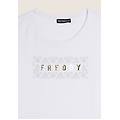 t-shirt in jersey leggero con grafica floreale bianco donna extra large