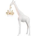 giraffe in love m indoor lampada in polietilene