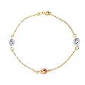 bracciale da donna oro tre colori 214620
