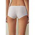 culotte a pantaloncino in cotone donna bianco taglia 4