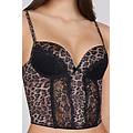 reggiseno bra top push-up lace jungle chic donna animalier tamaño 2b