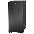 armadio rack 19'' 27u 1388x600x600 colore nero porta vetro da assemblare