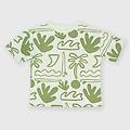 t-shirt in jersey pesante da bambino bianco taglia 6